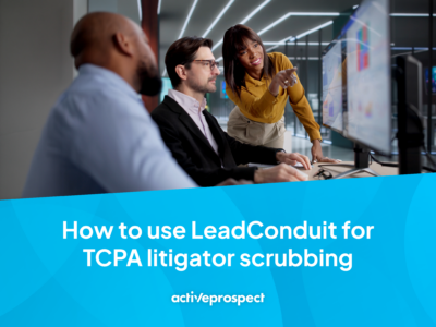 TCPA litigator scrubbing