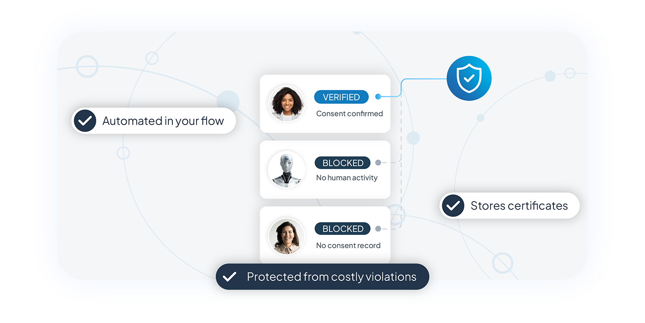 Catch risk before it ever reaches your CRM illustration