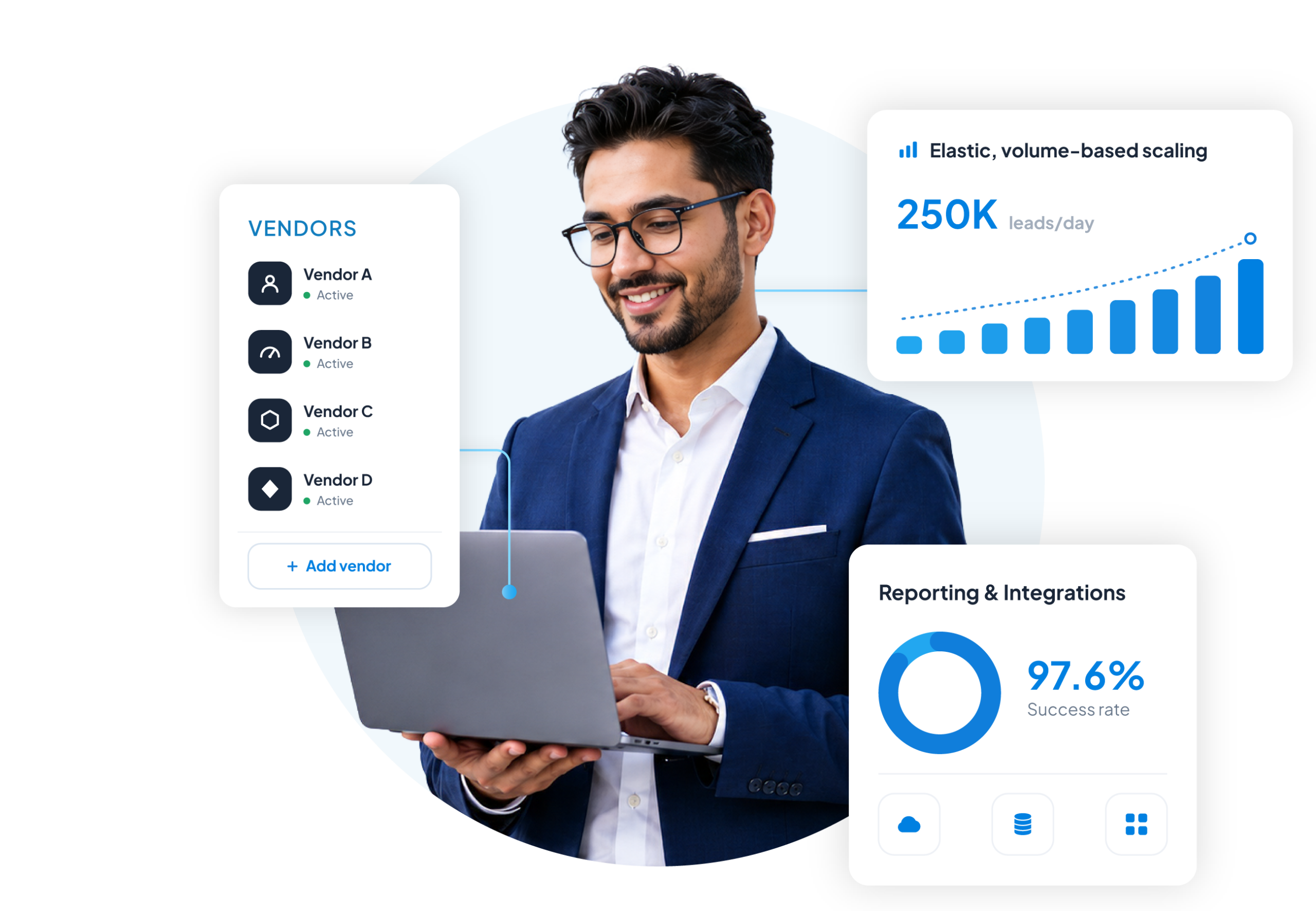 Streamline & Scale lead management illustration