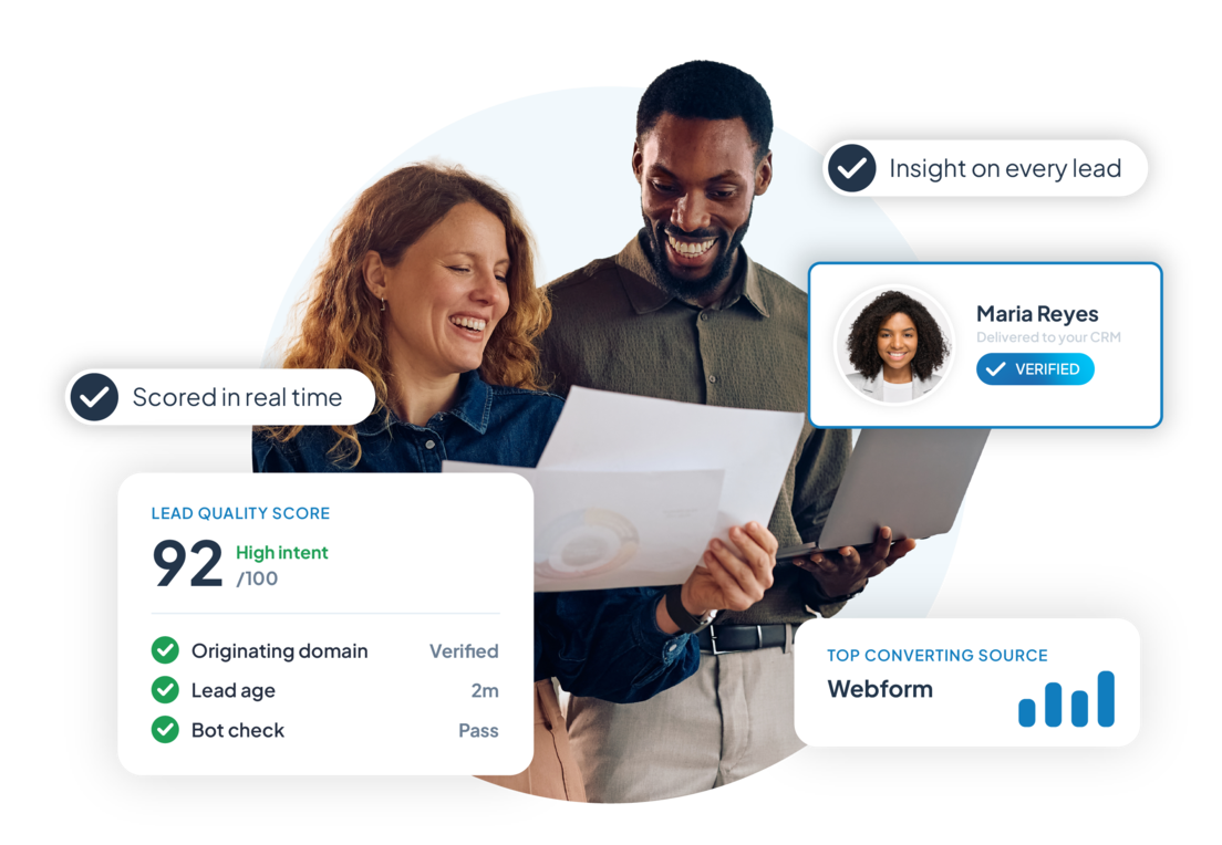 How ActiveProspect lead optimization solutions help businesses improve lead quality score and get insights on every lead